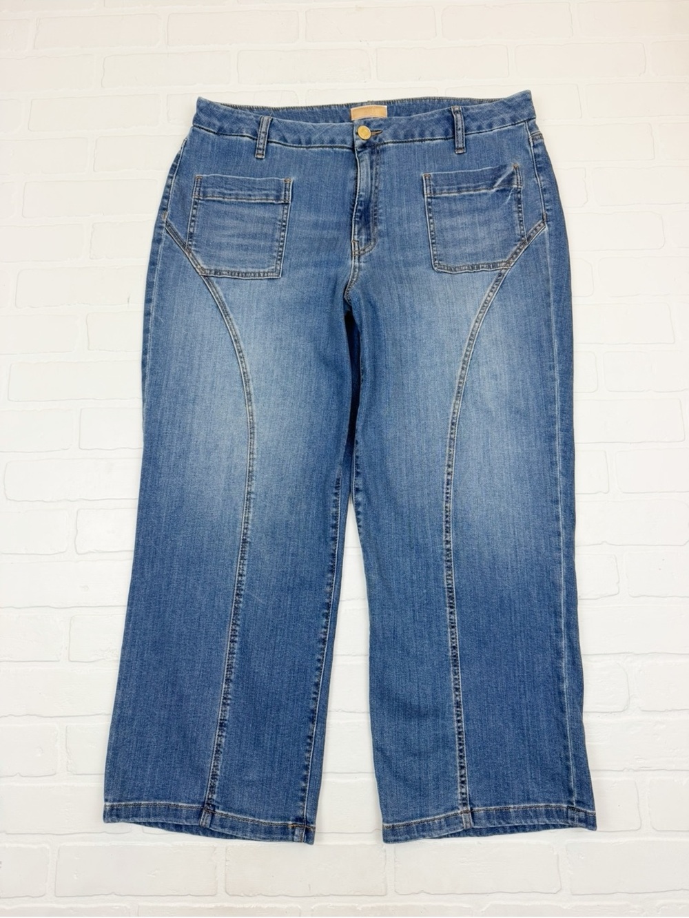 Kut From The Kloth Charlotte Wide Jeans High Rise Blue Size 16W